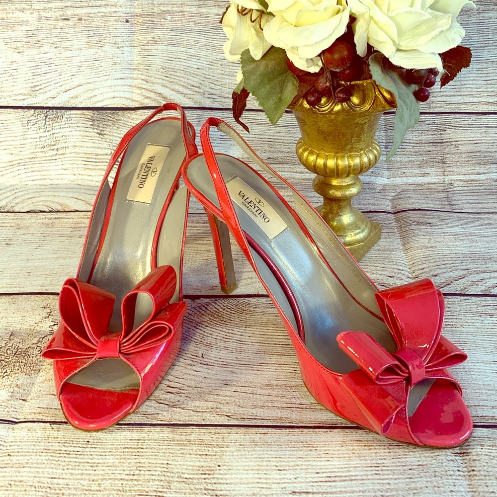 Valentino kitty heels, pink, size 8